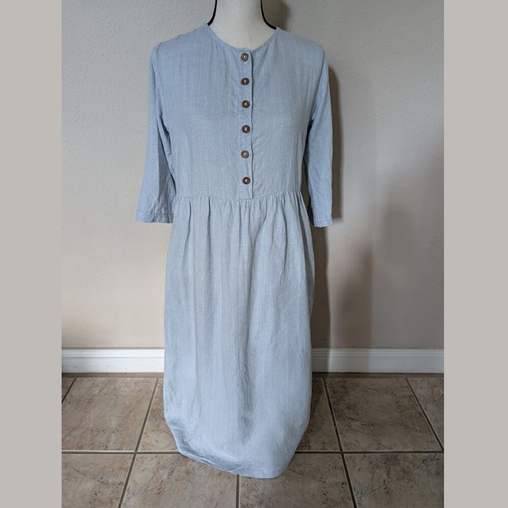 Pyne & Smith no. 14 in Academy Blue Pinstripe, size XS - Picture 2 of 9
